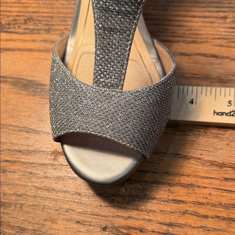 Alex Marie Sparkling Silver Sandals - Picture 6 of 11